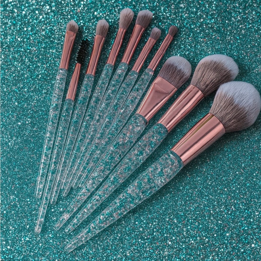 Glitter Makeup Brush Set